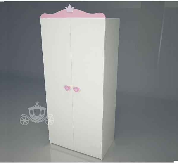 Шкаф двухстворчатый  "Золушка pink"